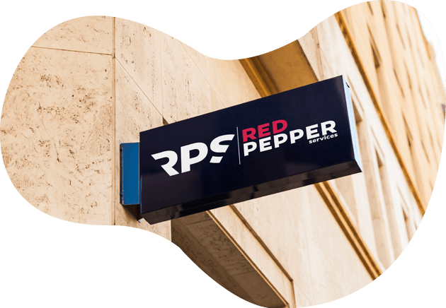 red pepper Schild
